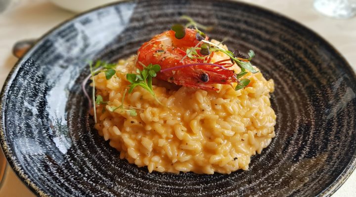 Gluten free risotto at Chris's in Funchal